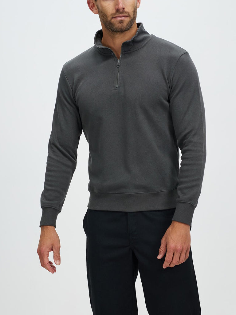 Zipper stand collar sports hoodie men's autumn casual fashion sweatshirt