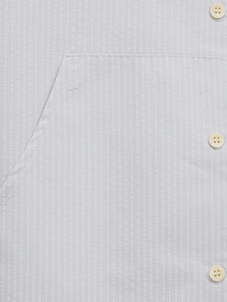 Men's Casual Button Down Shirts Long Sleeve Band Collar Beach Shirt Top