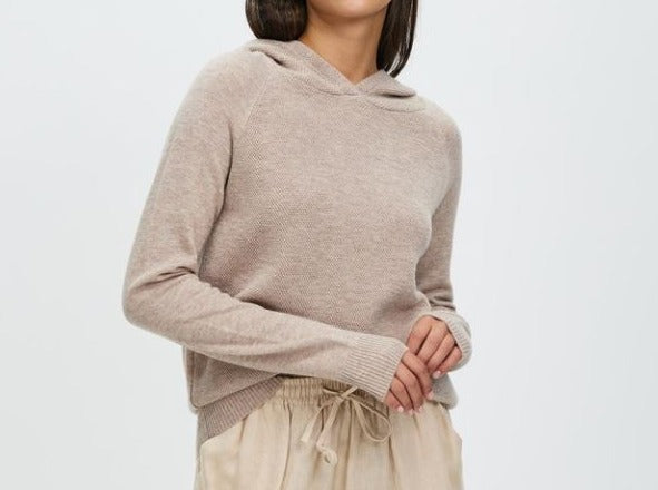 Natural colour winter wool pullover jumper