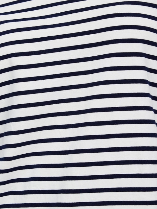Navy classic cotton striped shirt