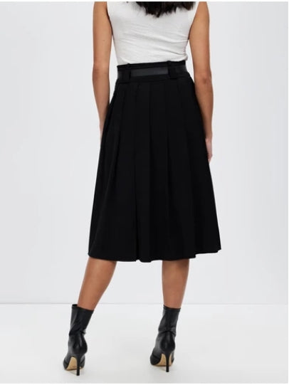 Women's Vintage High Waist A-Line Flared Midi Skirts