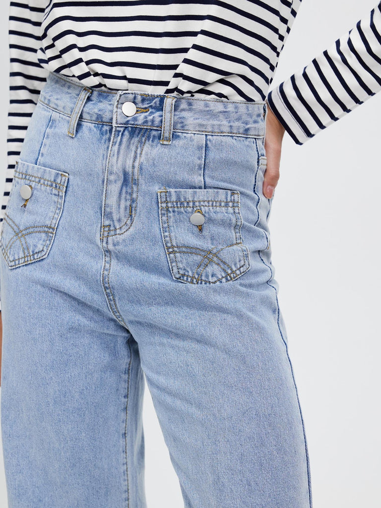 Women's classic casual cotton jeans