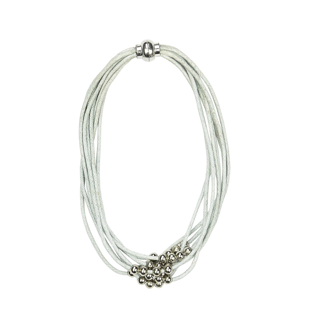 KAJA SS 16 Bracelet Grey Blue / O/S / Cotton EVELYN Bracelet /Choker necklace - Grey blue
