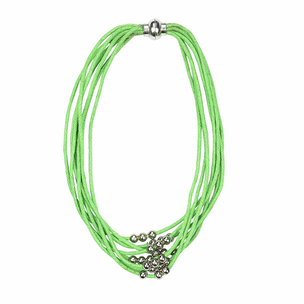 KAJA SS 16 Necklace Green / O/S / Cotton EVELYN - Bracelet /Choker necklace -GREEN