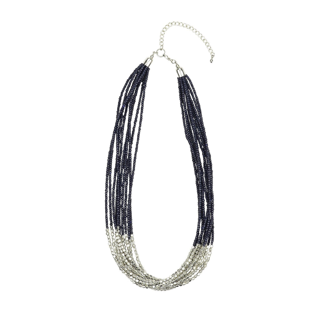 KAJA SS 16 Necklace Navy / O/S / Glass and Metal ANTHEA - Necklace navy