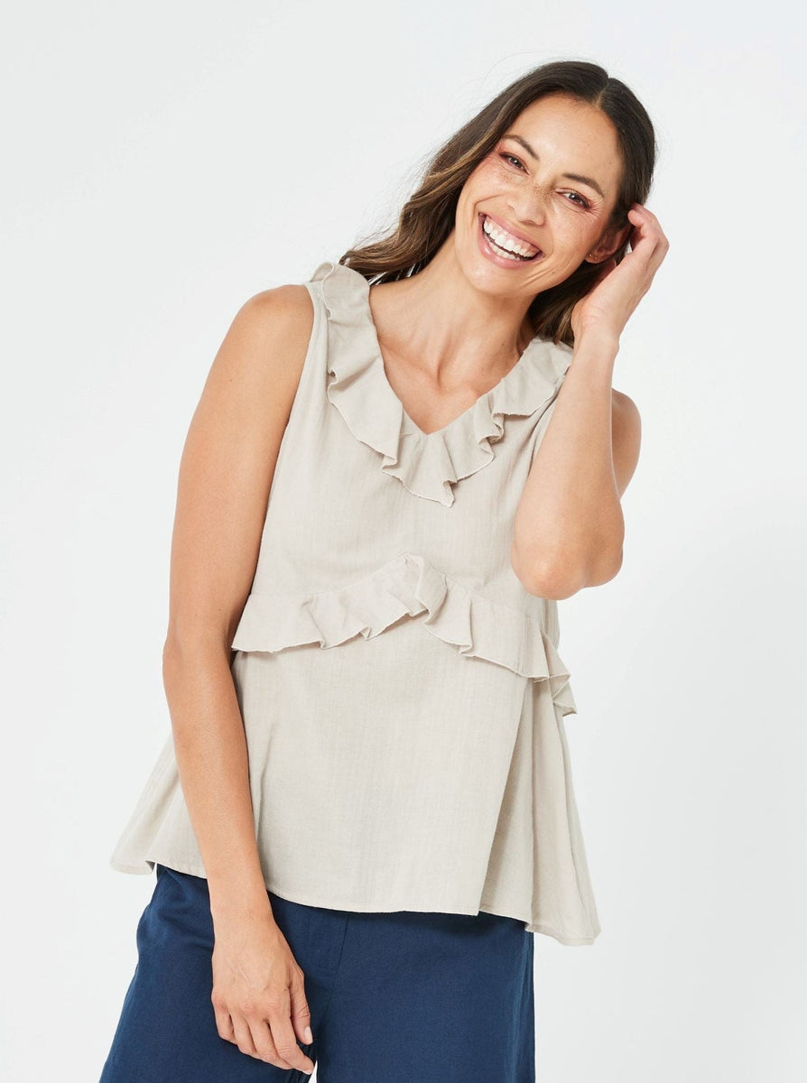 BREE Top for Women | Natural | Cotton – KAJA Clothing
