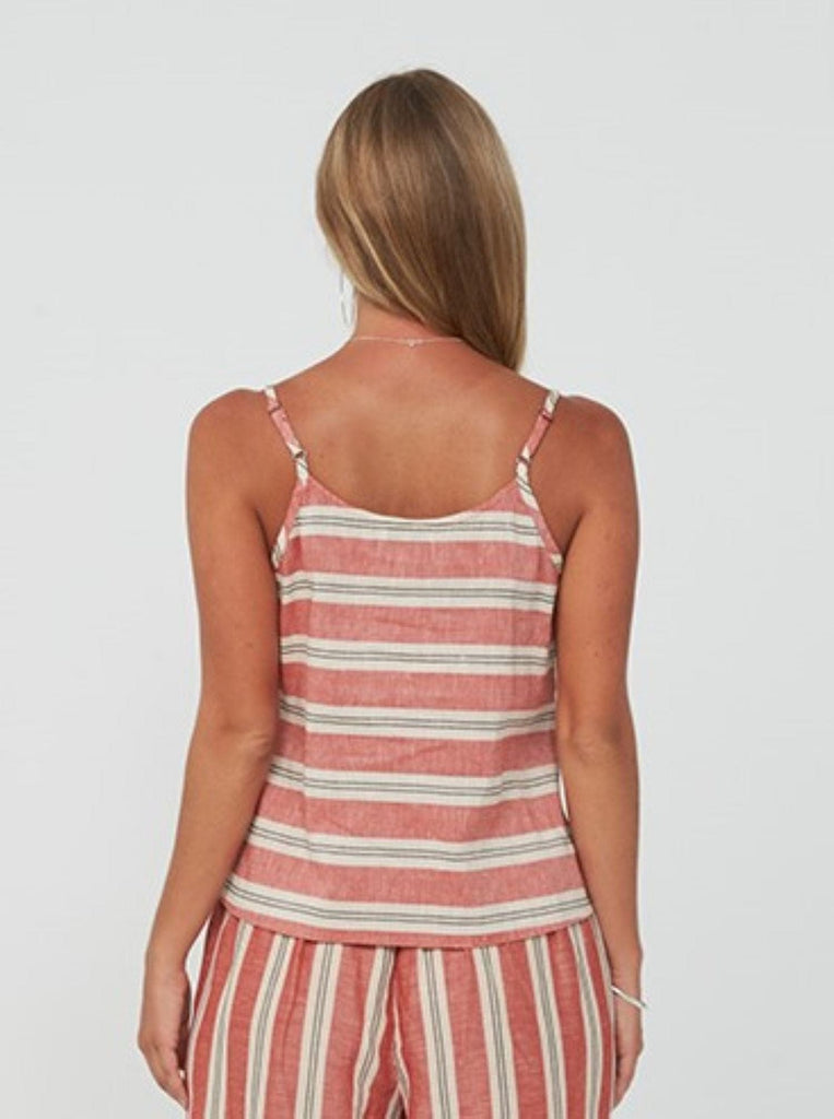 SS2020 Clothing Top CLEO Singlet | Red Stripe