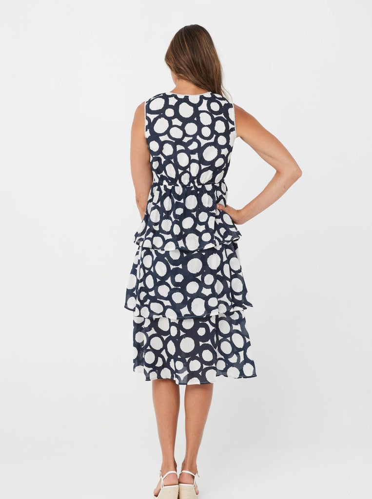 SS2021 Dress Oakley Dress - Blue Print/Cotton