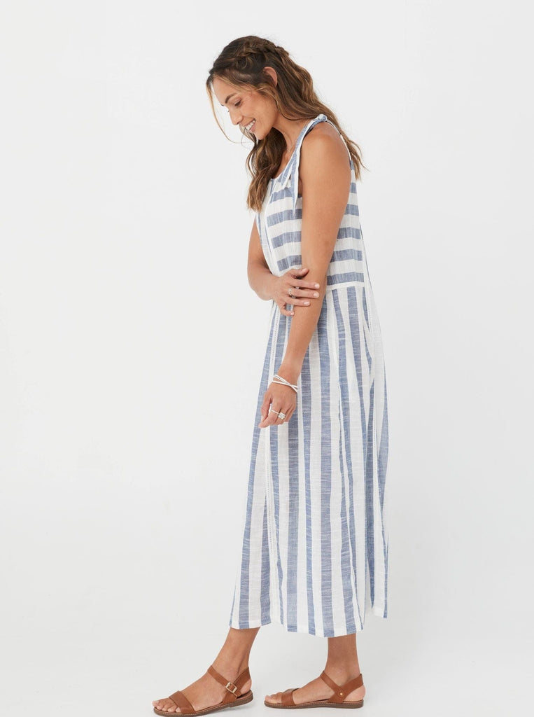 SS2021 Dress Xanta Dress - Blue Stripe/Cotton