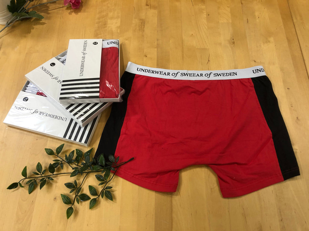 Underwear Of Sweden Boxer Shorts Black/Red / Medium / Brushed cotton Elastane Chinese Zodiac - Red & Black Boxer Shorts ( x5 pack)