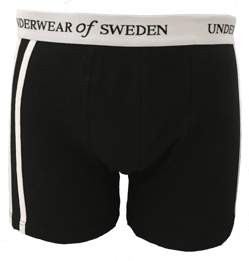 Underwear Of Sweden Boxer Shorts Underwear of Sweden Boxer Shorts- Black/White x 3 pack