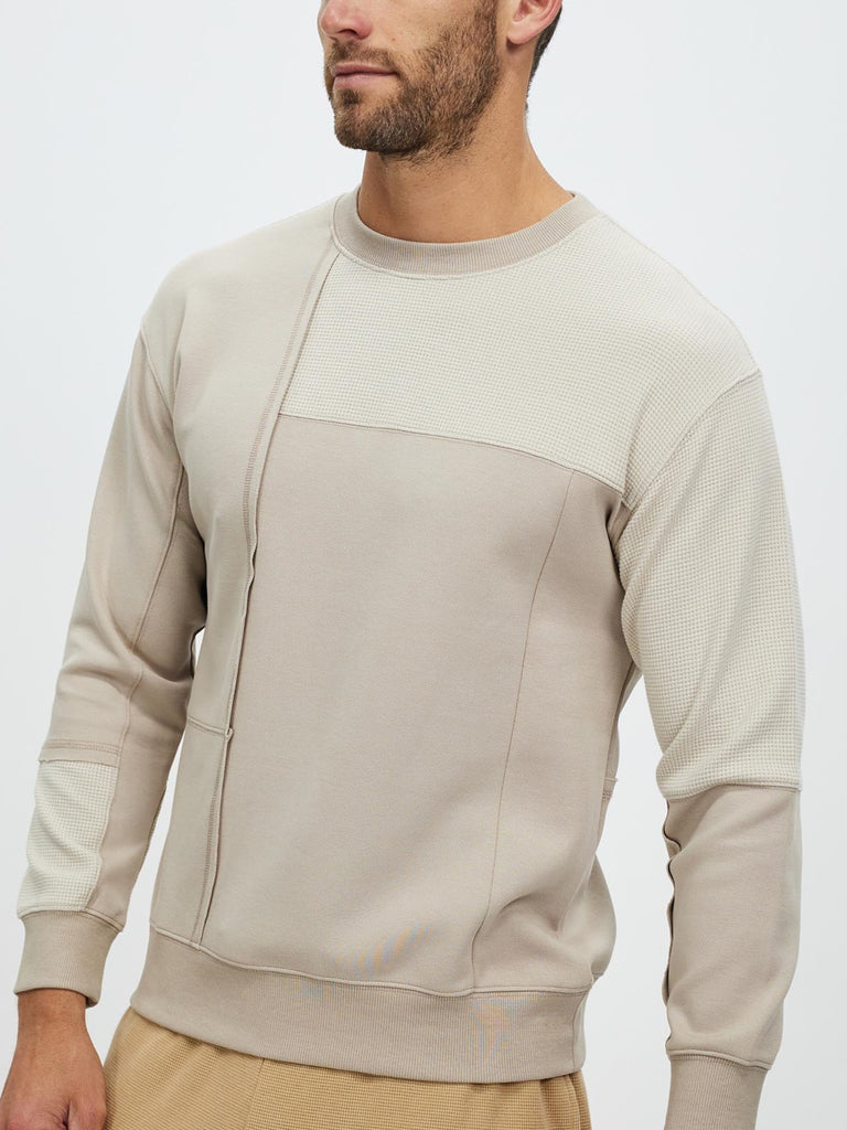 Sweatshirt for Men’s 100% Cotton Crewneck Long Sleeve Heavyweight Regular Fit Pullover Warm Plain
