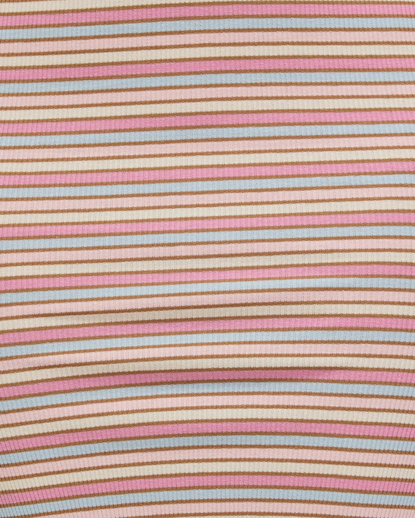 Pure cotton colorful striped maxi dress