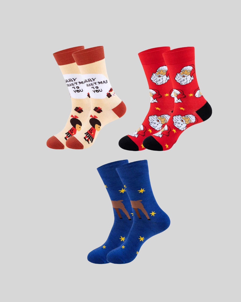 Christmas Socks Colorful Fun Novel Pattern Socks