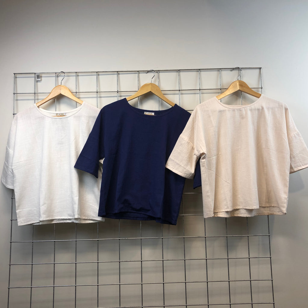 Woman 3/4 Classic Working Cotton Top Alice Top