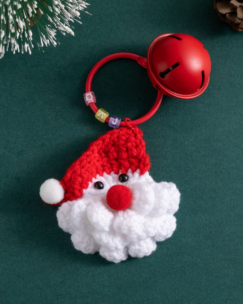 Knitted Santa Claus Keychain
