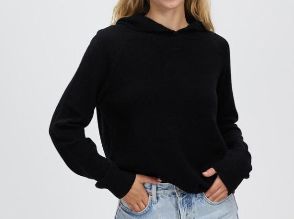 Black winter wool pullover jumper 