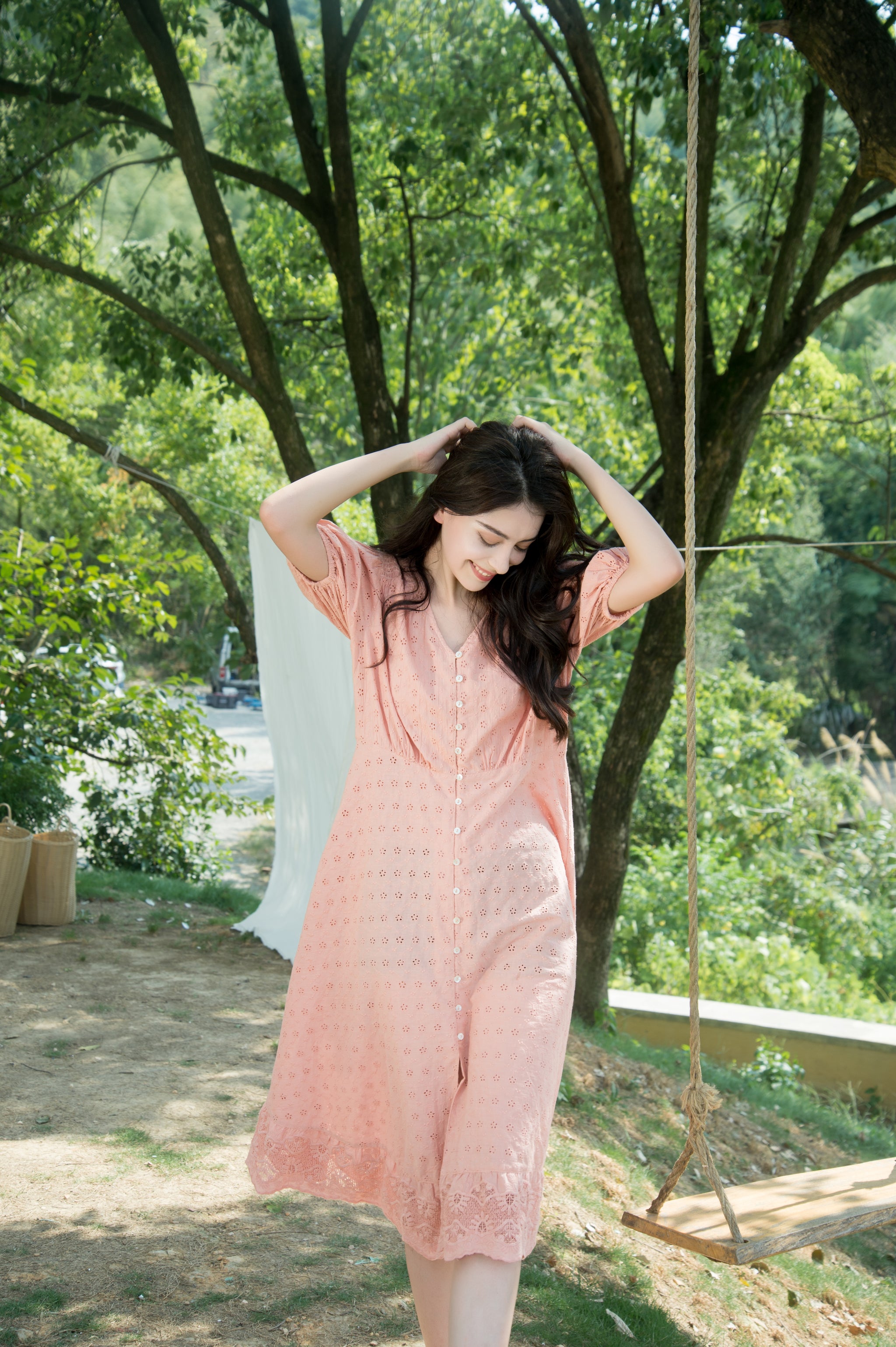 Woman Casual Holiday Pink Short Sleeves Dress by Kaja Clothing - Avery   KAJA Clothing