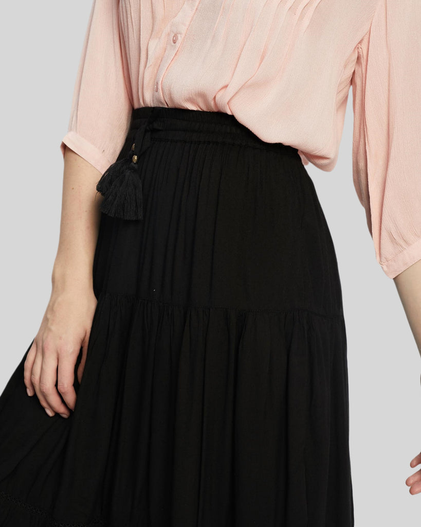Woman Winter Maxi Skirt Black Skirt  Darcy Skirt | Black