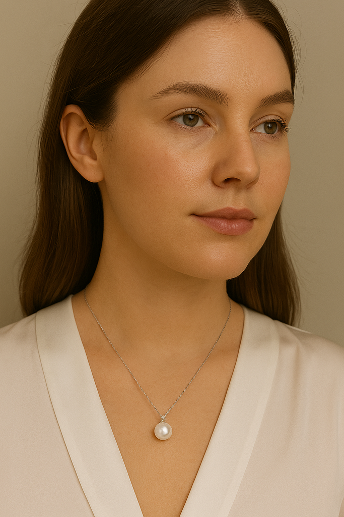 Women Pearl Necklace-Meshi Necklace