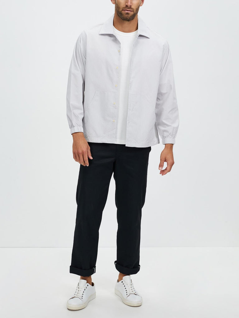 Men's Casual Button Down Shirts Long Sleeve Band Collar Beach Shirt Top