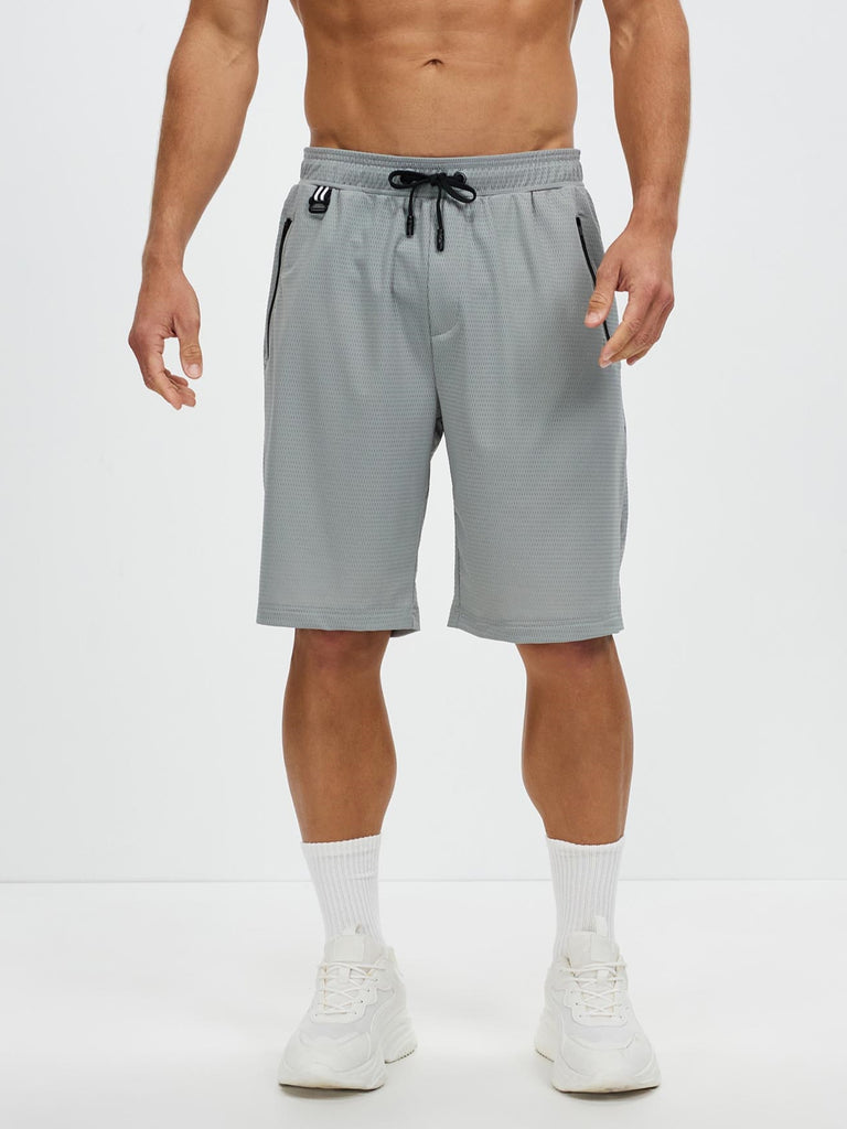 Men's Quick Dry Hiking Shorts Lightweight Running Shorts with Zipper Pockets