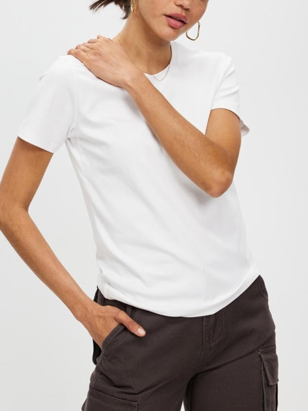 Women Short Sleeve Scoop Neck Tops Shirts Fitted Summer Tshirt Tee