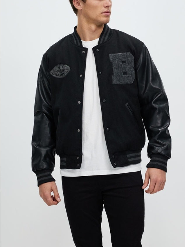 Men's jacket baseball jacket lightweight casual fashion stand collar design slim-fit version