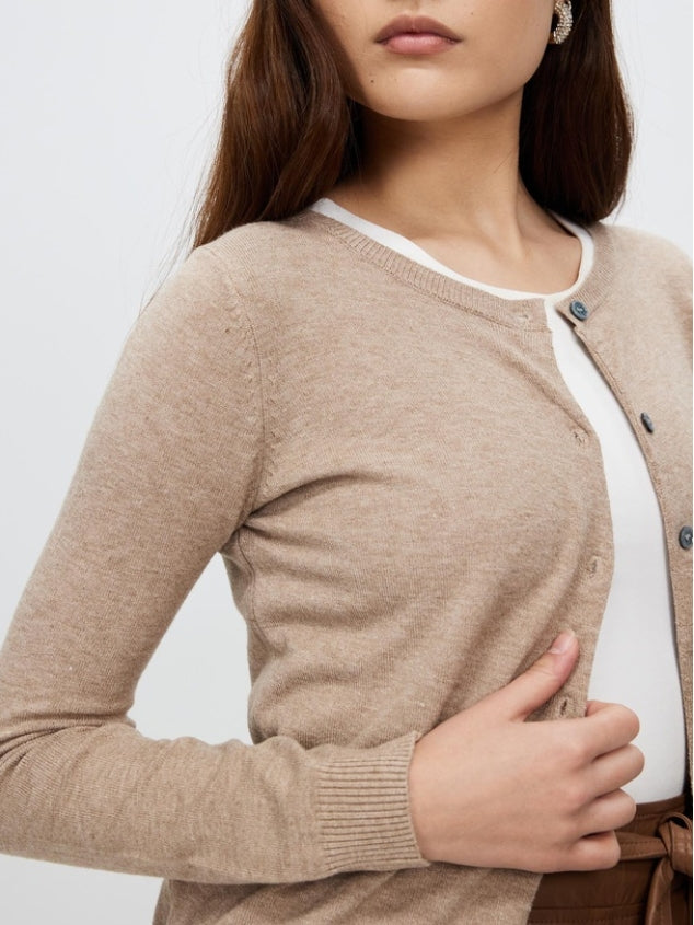 Women's  Long Sleeve  Knit Cardigan Open Front Cozy Sweater Coat 