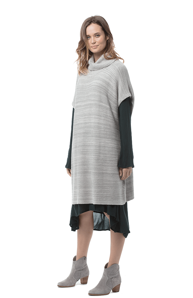 AW19 Clothing Jumper Grey / O/S / 100% Cotton THALISA Jumper in soft Grey Melange