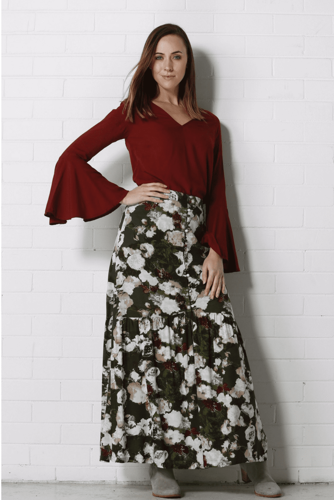 AW2018 Clothing Bottoms KARLA Skirt - Print