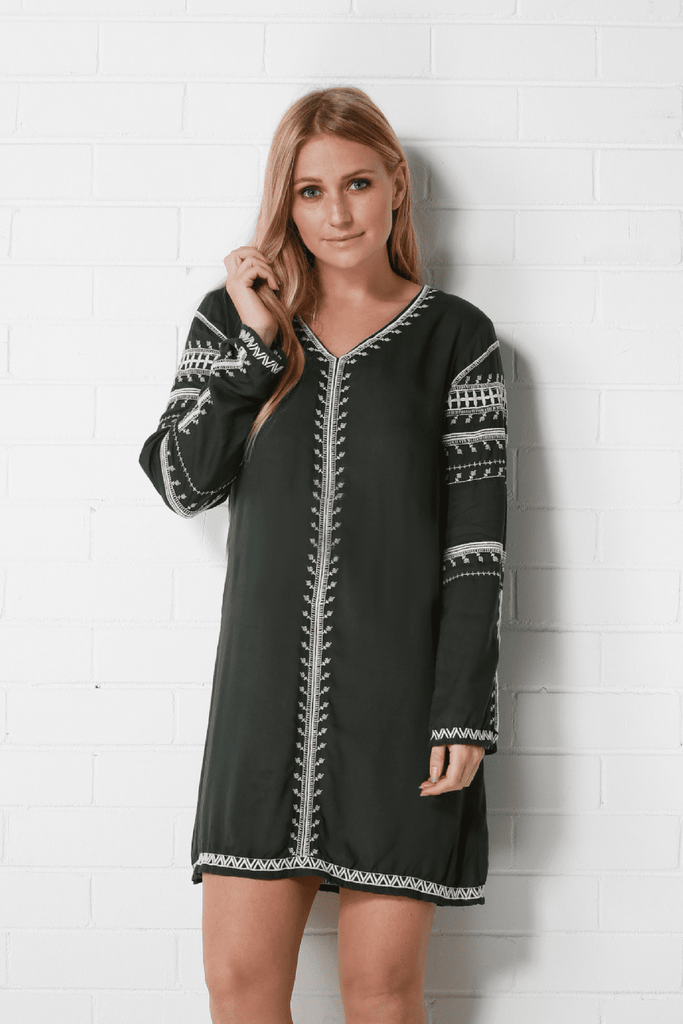 AW2018 Clothing Dress SAGE - Dress - Olive Green