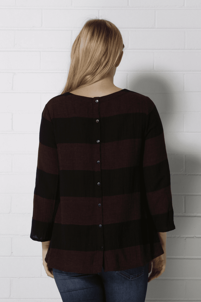 AW2018 Clothing Top LEXIE Top - Black/Red