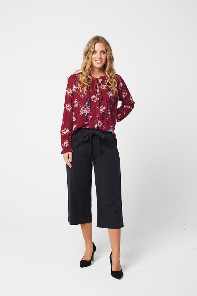 AW2020 Clothing Culotte HAILEY Culotte Pants -Dark Navy