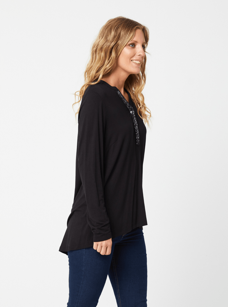 AW2020 Clothing Top BROOKLYN Top in Black