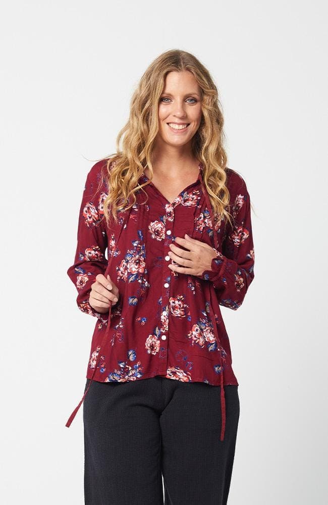 AW2020 Clothing Top CHELSEA Top - Red Print