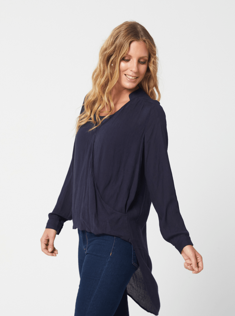 AW2020 Clothing Top FIONA Top - Navy