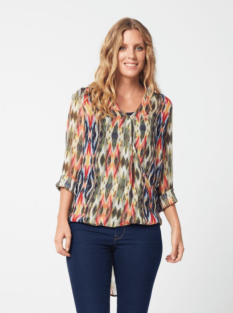 AW2020 Clothing Top FIONA Top - Scarf Print