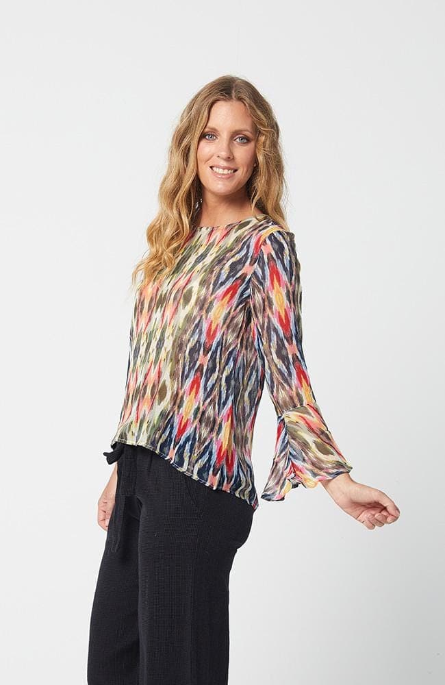 AW2020 Clothing Top MEGAN Top in Scarf Print