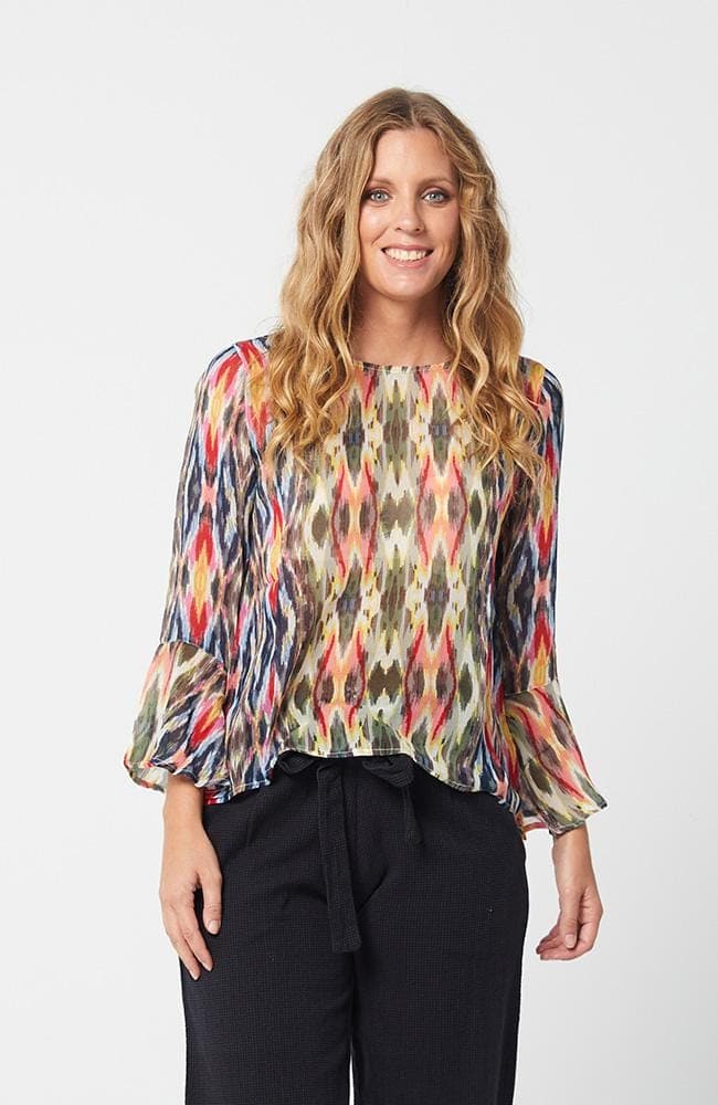 AW2020 Clothing Top MEGAN Top in Scarf Print