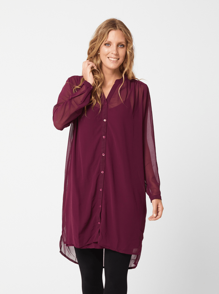 AW2020 Clothing Top PHILIPPA Top - Wine