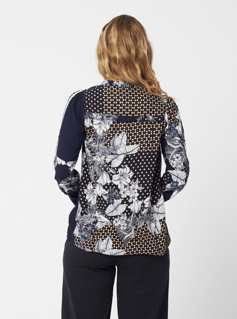 AW2020 Clothing Top SKYLAR Top in Navy Floral