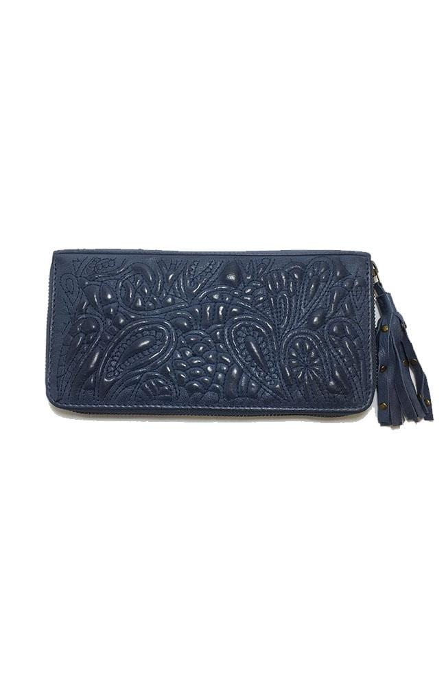 SS2017 Clothing SPRING17 Clutch Navy / O/S / 100% Leather TAYLOR - Leather Clutch -Navy