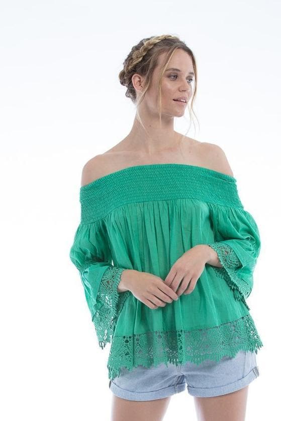 SS2018 Clothing Top ROSALIE Top - Green