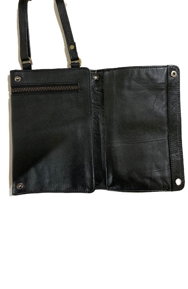 SS2019 Clothing Bag Black Print / O/S / Leather Venice Leather Travel Bag - Black
