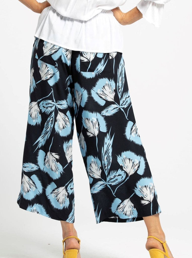 SS2019 Clothing Pants ZARIA Culottes - Navy Floral