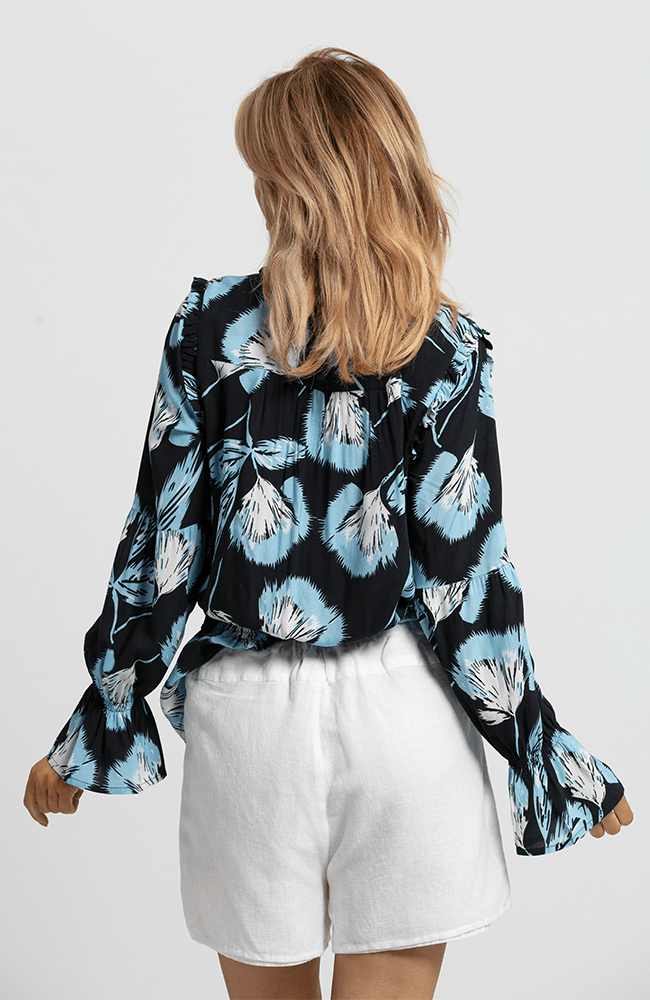 SS2019 Clothing Top LENA Top - Navy Floral