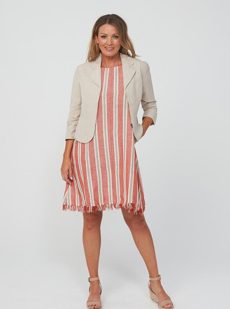 SS2020 Clothing Dress AMY Dress | Red Stripe