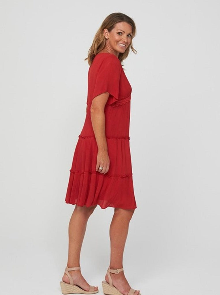 SS2020 Clothing Dress ERICA Dress | Red