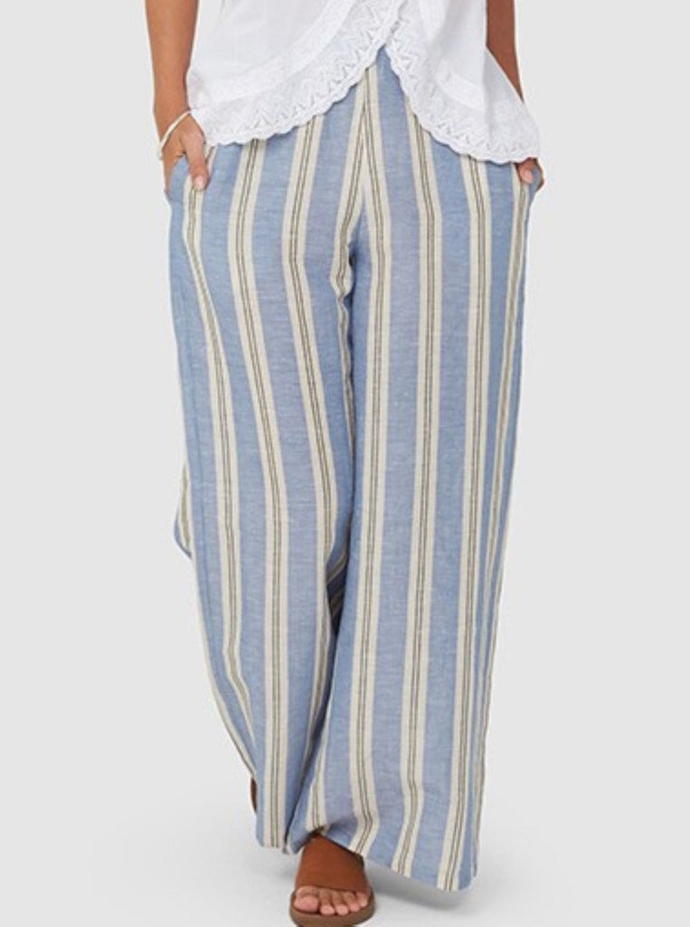 SS2020 Clothing Pants KLARA Pants | Blue Stripe